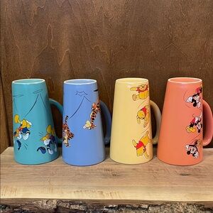 Disney Character Ceramic Mugs Set